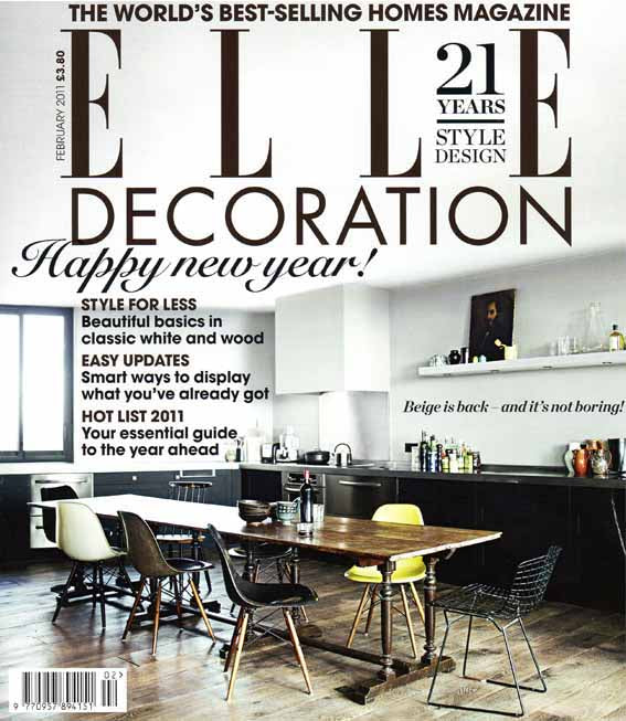 Paris map in Elle Deco