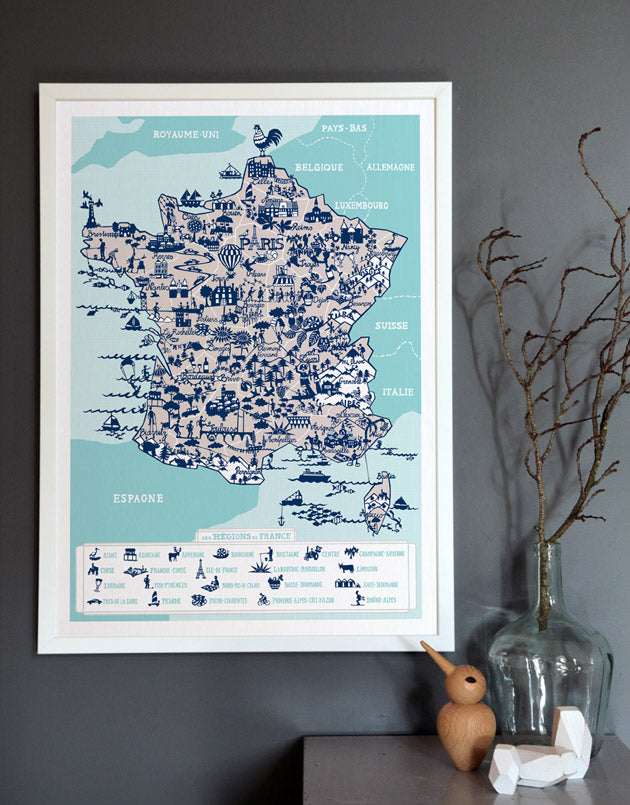 Our Map of France featured on Bloesem