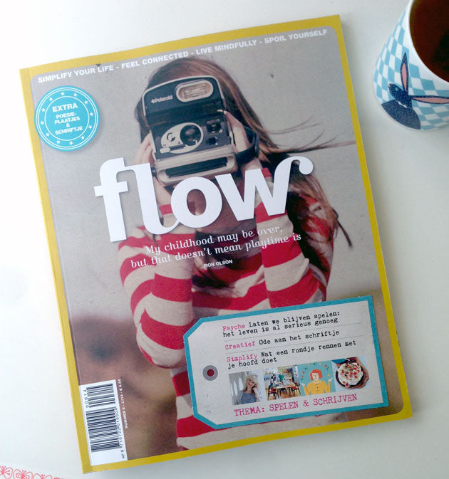Flow magazine featuring Edition Paumes books