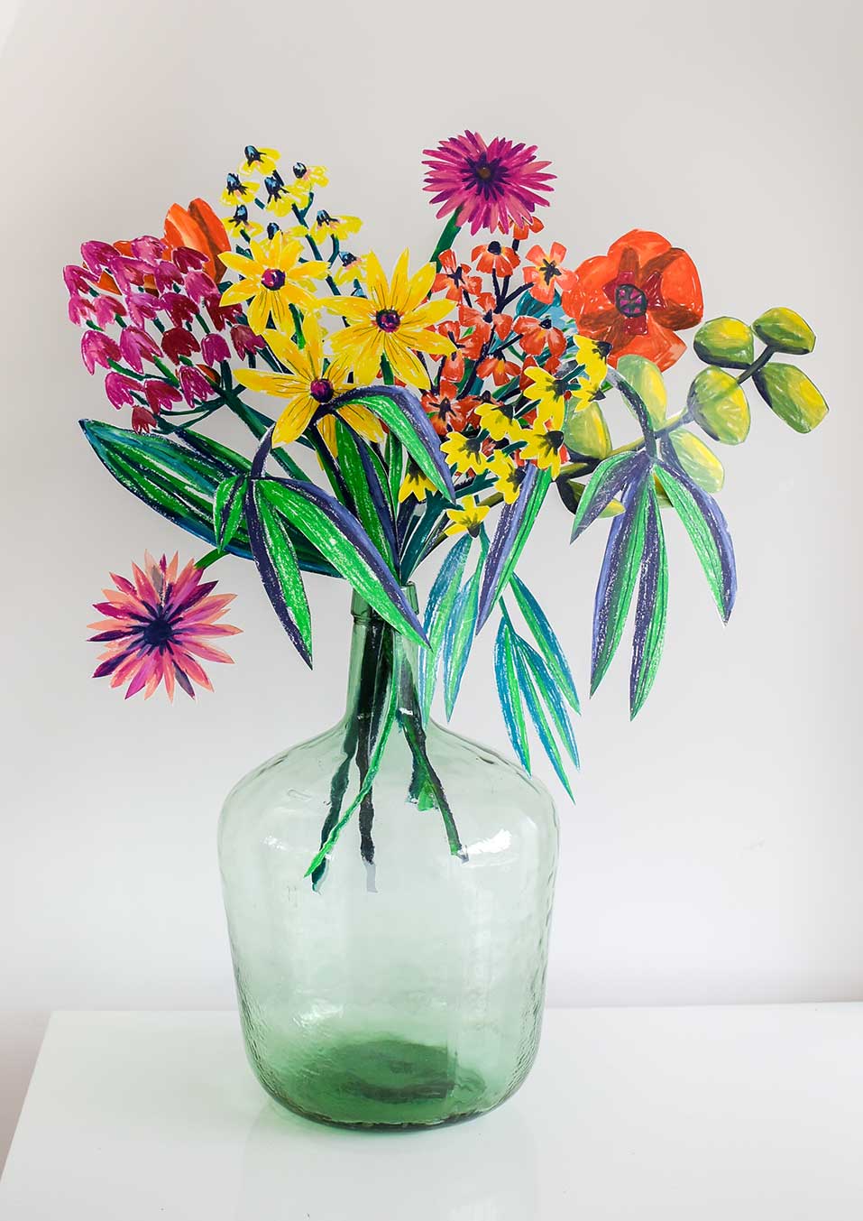 Bouquet cut out full of colours