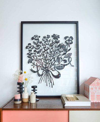 Love Birds Paper Cut