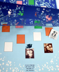 Blue Paper Cut Family Tree