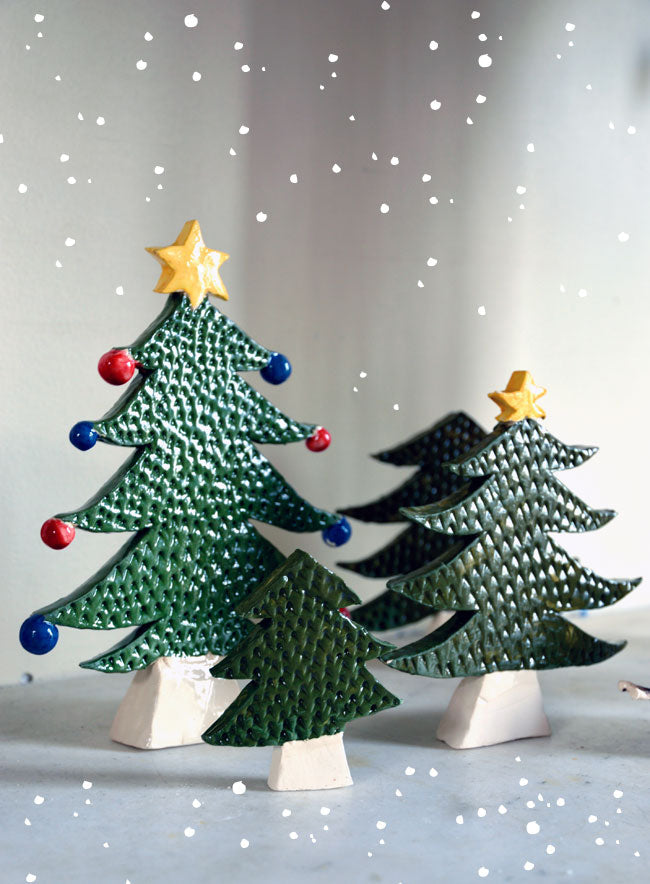 My ceramic Christmas trees