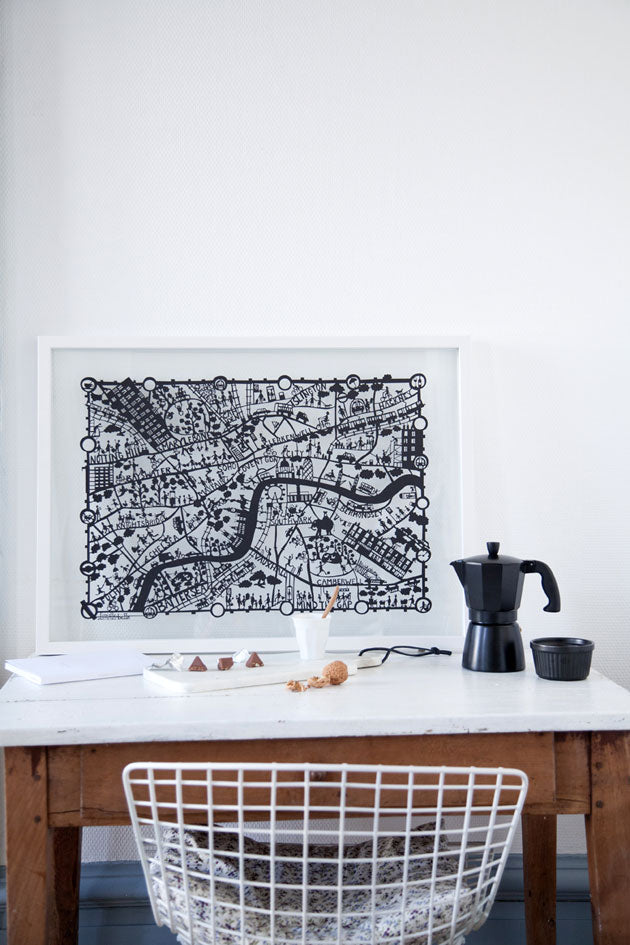 London paper cut map back in stock!