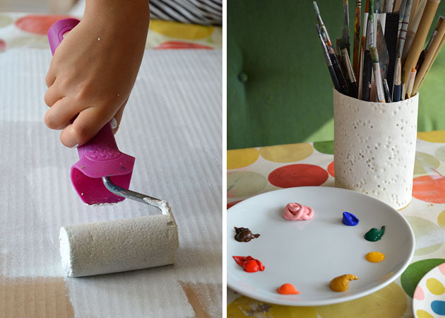 Afternoon creative: Painting birds with a 7 year old