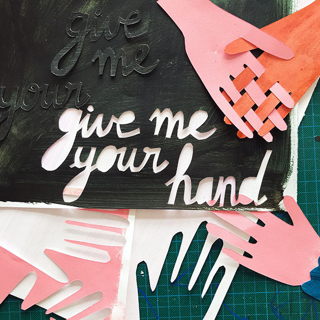 Playing with paper hands
