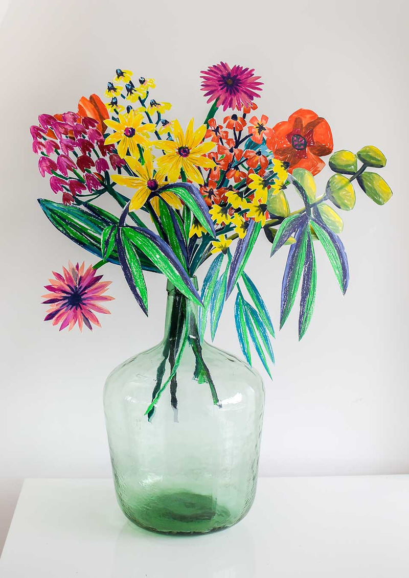 Bouquet cut out full of colours