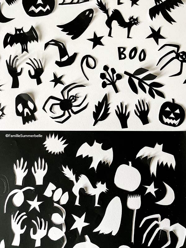 Halloween cut out illustrations