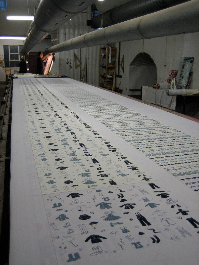 Screenprinting our wallpaper