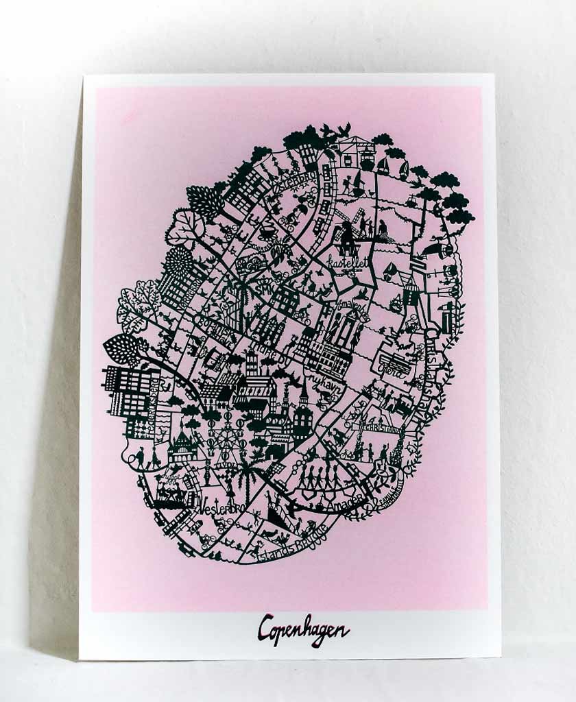 Copenhagen Map Limited Edition Print