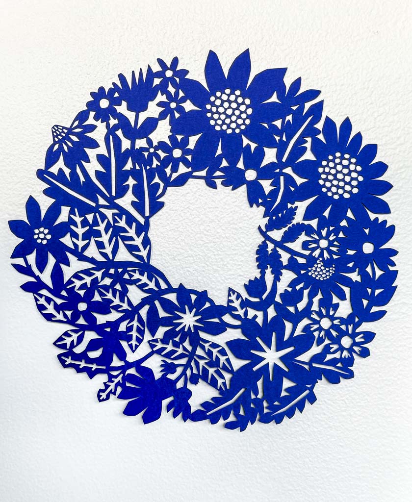Flower Wreath Paper Cut