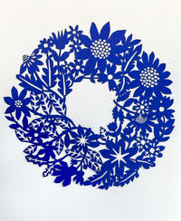 Flower Wreath Paper Cut
