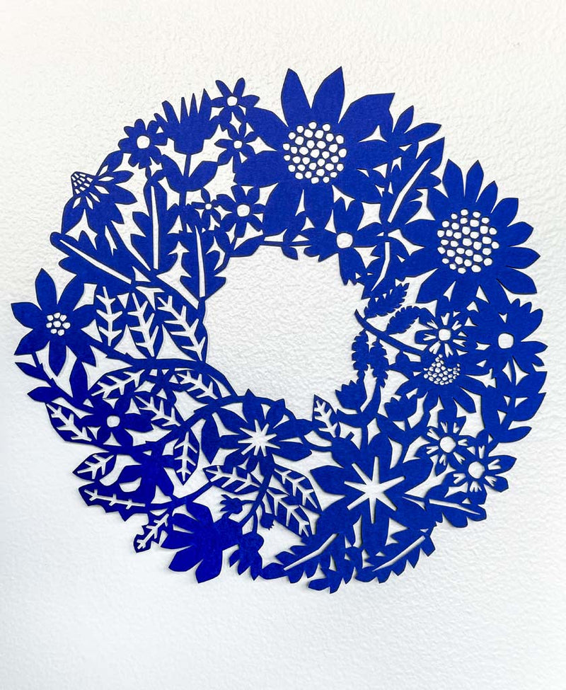 Flower Wreath Paper Cut