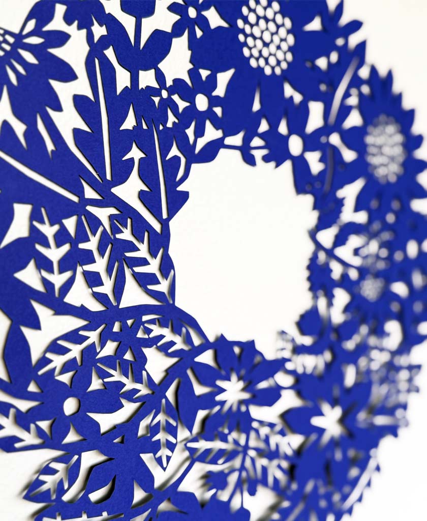 Flower Wreath Paper Cut