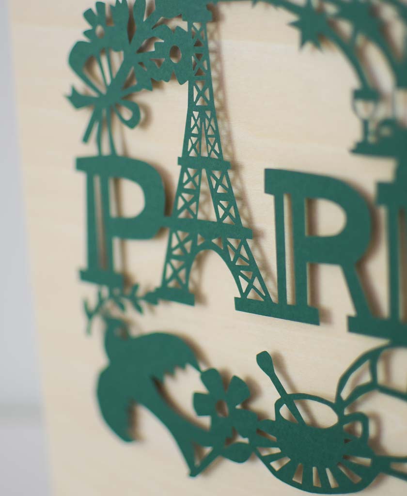Paris Small Paper Cut