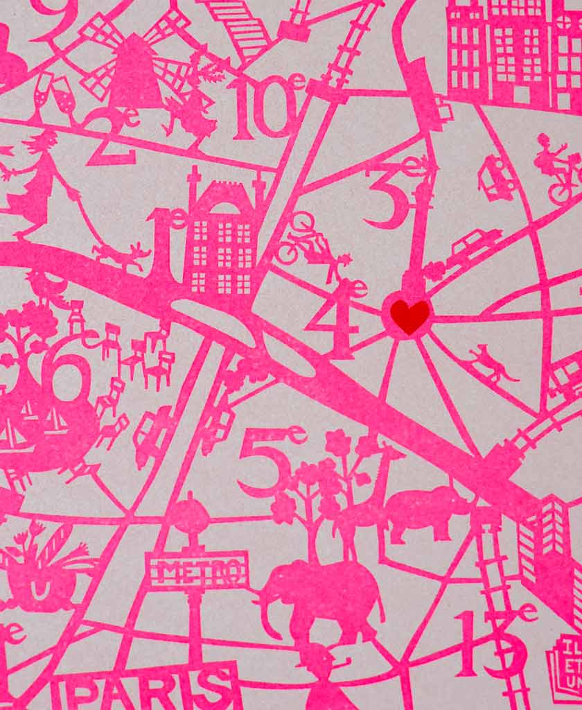 Paris Map Limited Edition Print