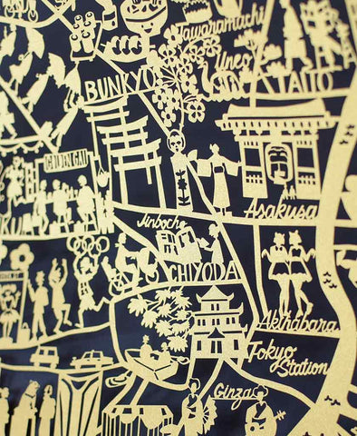 Tokyo Paper Map Paper Cut Limited Edition