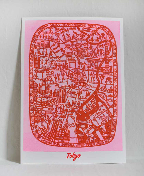 Tokyo Map Limited Edition Print