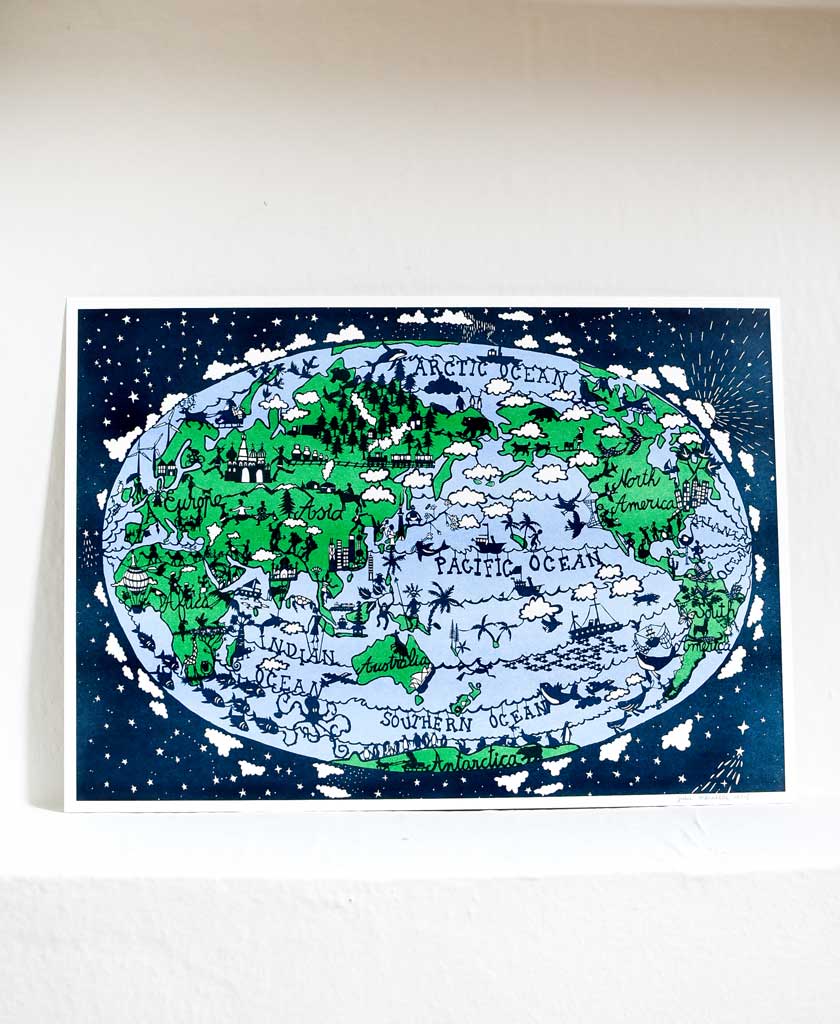 World Map Limited Edition Print