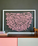 Amsterdam Paper Cut Map