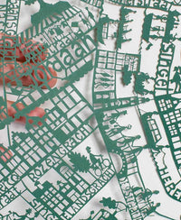 Amsterdam Paper Cut Map