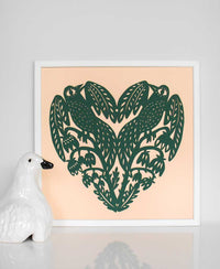 Love Birds Paper Cut