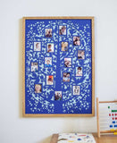 Blue Paper Cut Family Tree