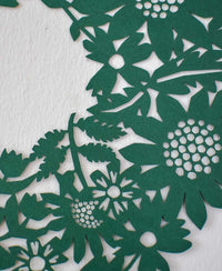 Flower Wreath Paper Cut