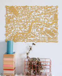 London Paper Cut Map Limited Edition Gold