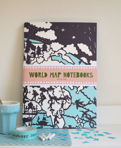 World Map Notebooks