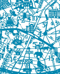 Paris Map Print