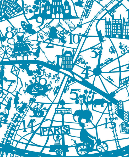 Paris Map Print