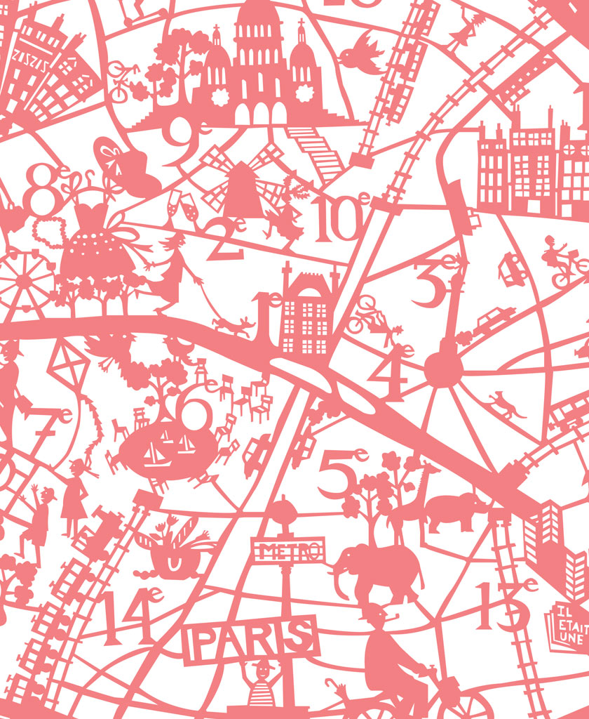 Paris Map Print