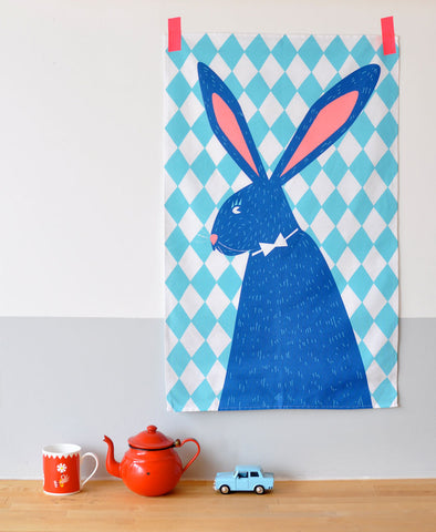 Ludo Bunny Tea Towel