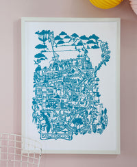Famille Summerbelle Online Gift Store, papercuts, Paintings Germany  San Francisco Map Print