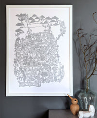 Famille Summerbelle Online Gift Store, papercuts, Paintings Germany  San Francisco Map Print