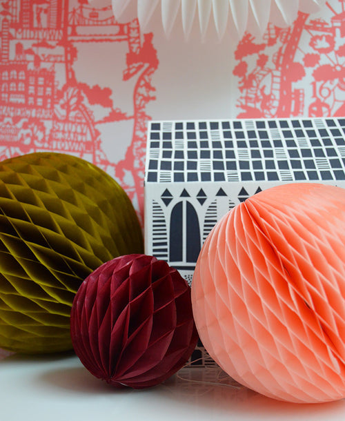 Paper Honeycomb PomPom Set