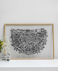 Amsterdam Paper Cut Map